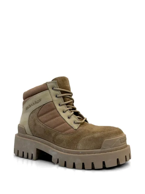 Balenciaga suede combat shoes Brown 867709WCB45