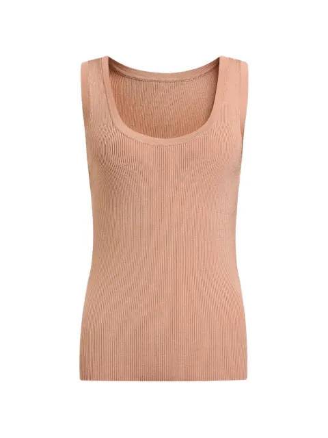 12 STOREEZ ribbed tank top Neutrals 131364