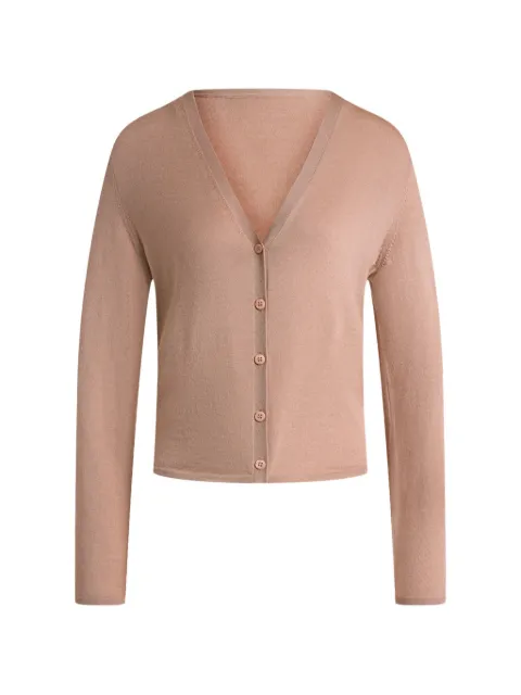 12 STOREEZ Camelia V-neck cardigan Pink 135826