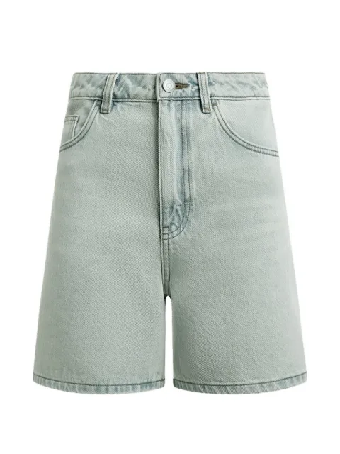 12 STOREEZ flared denim shorts Blue 136362