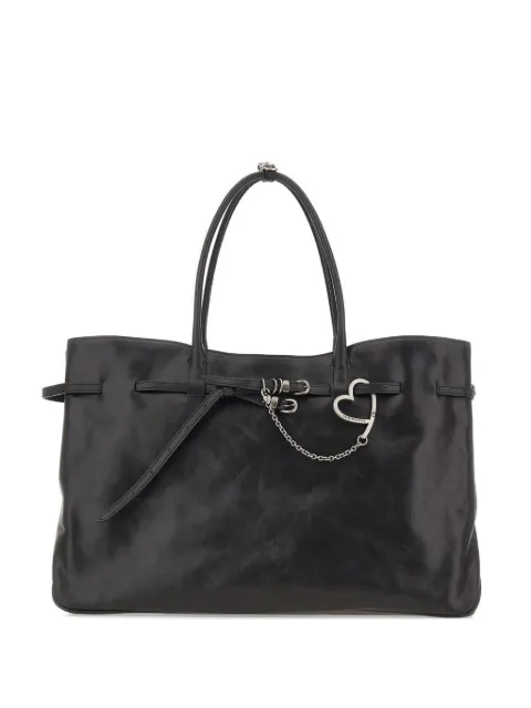 Marge Sherwood XL Grandma Used heart keychain tote bag Black GG631260