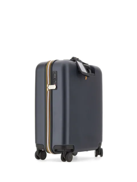 K-Way logo pattern luggage Blue K4125ZW