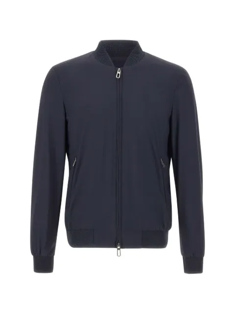 DIKTAT zip bomber jacket Blue DK17941BLUNOTTE