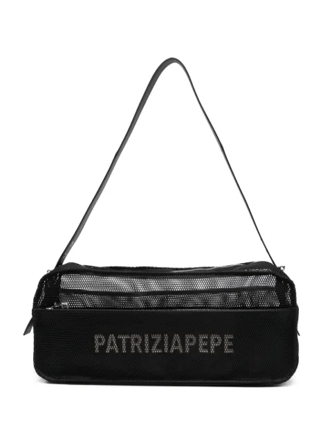 Patrizia Pepe mesh crossbody bag Black 2B0180A778