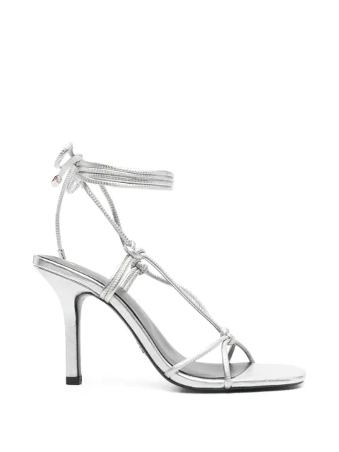 Patrizia Pepe square-toe sandals Silver 8X0117L031S731