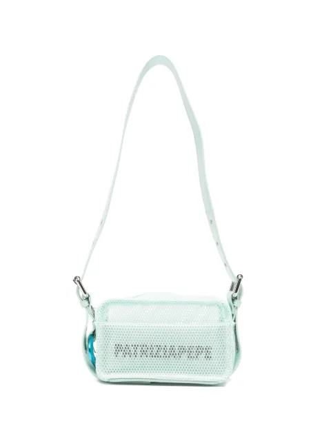 Patrizia Pepe small In My Space mesh shoulder bag Green 2B0153A778G632
