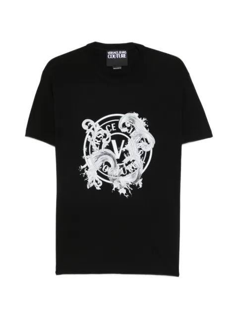Versace Jeans Couture print T-shirt Black 80GAHE01CJ00E