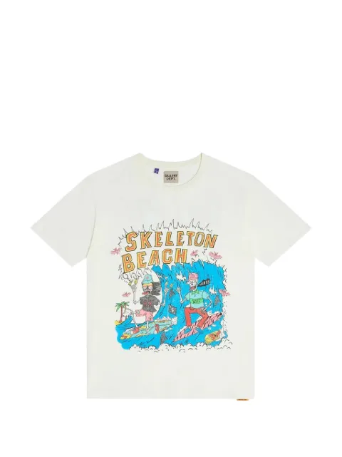GALLERY DEPT. Skeleton Beach Surf T-shirt White GD054