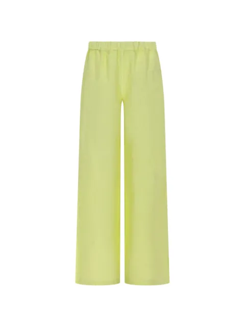 120% Lino linen palazzo pants Yellow 33ALIW29RN