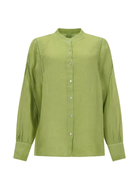 120% Lino linen shirt Green 33ALIW1PKM