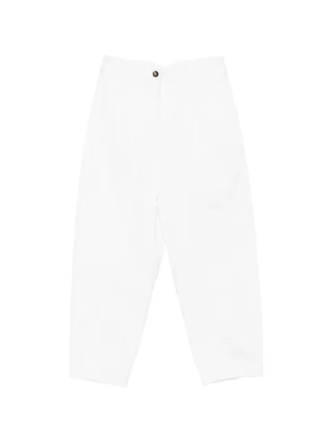 Max Mara pleated straight-leg trousers White 2611131072600