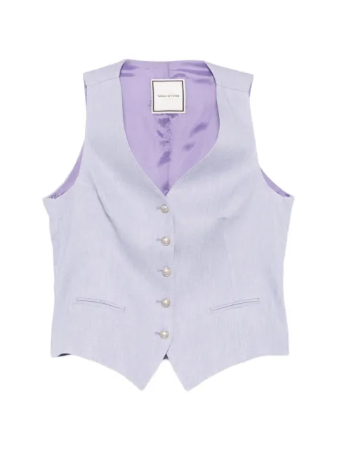 Tagliatore button-up waistcoat Purple GRACIE340297U