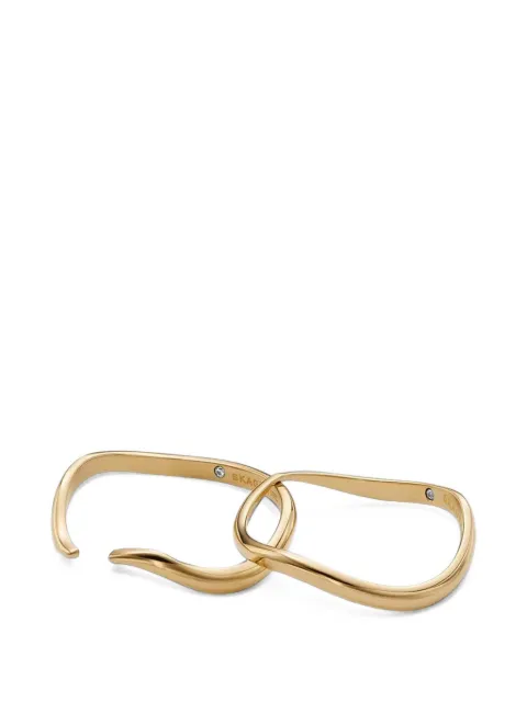 Skagen Essential Waves sculptural open-band rings Gold SKJ1788710