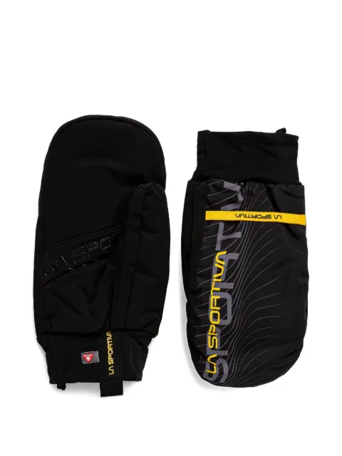La Sportiva logo-print race gloves Black Y60999100