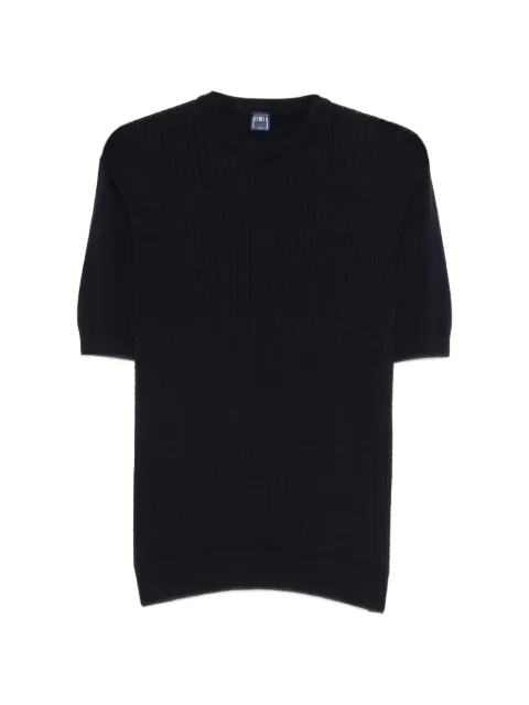 Fedeli round-neck T-shirt Blue MU0D5850