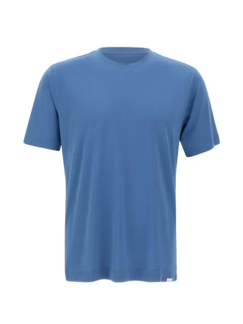 DIKTAT crewneck cotton T-shirt Blue DK17103INDACO