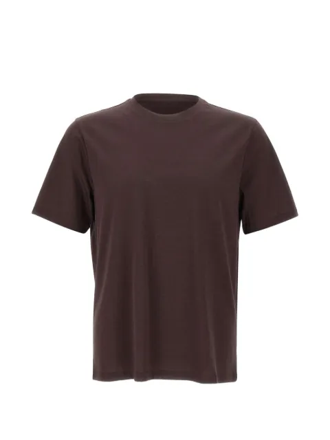 Kangra crew-neck short-sleeve T-shirt Brown 340221104