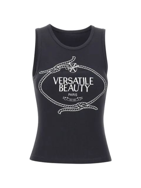 Vaquera graphic-print tank top Black VAQ11T025BLACK