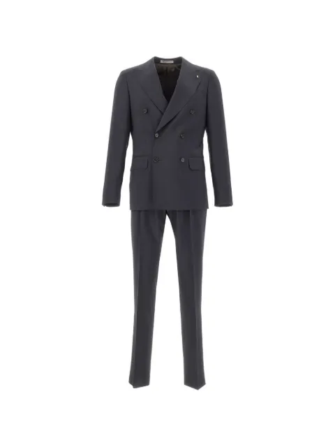 Corneliani double-breasted suit Black 27NZ9427641350217R