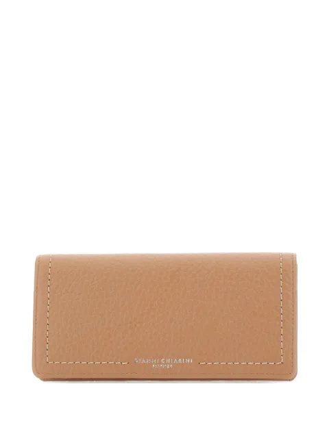 GIANNI CHIARINI Grain leather wallet Neutrals PF5041TKLCLAY