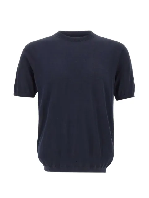Kangra short-sleeve ribbed sweater Blue 300421038