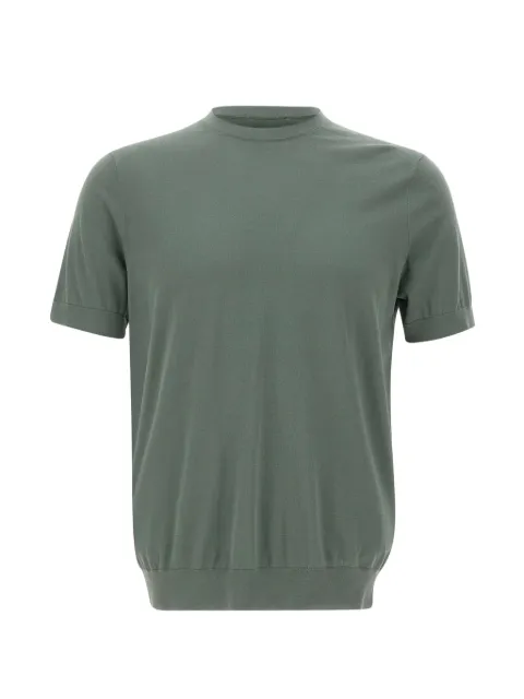 DIKTAT short-sleeve crew-neck sweater Green DK17036MILITARE
