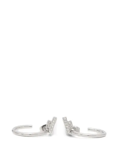 Trussardi embellished hoop earrings Silver TJAXC33