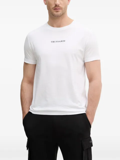 Trussardi graphic-print logo-print T-shirt White G0698000164N