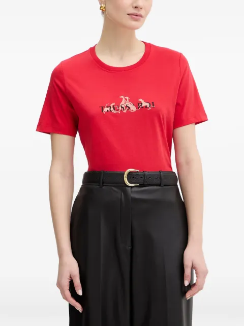 Trussardi embroidery T-shirt Red G1336000245N