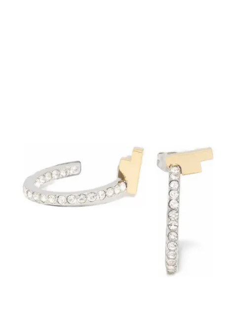 Trussardi T-logo hoop earrings Silver TJAXC32