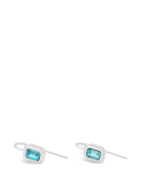Trussardi crystal-embellished drop earrings Silver TJAXA27