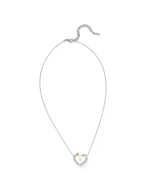 Trussardi heart embellished necklace Silver TJAXC44
