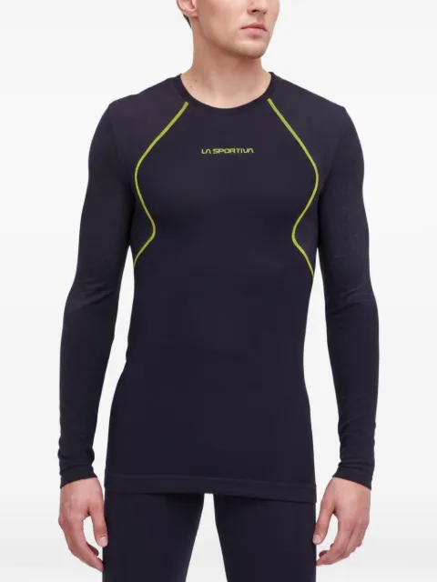 La Sportiva logo-detail long-sleeve T-shirt Black ZASB002