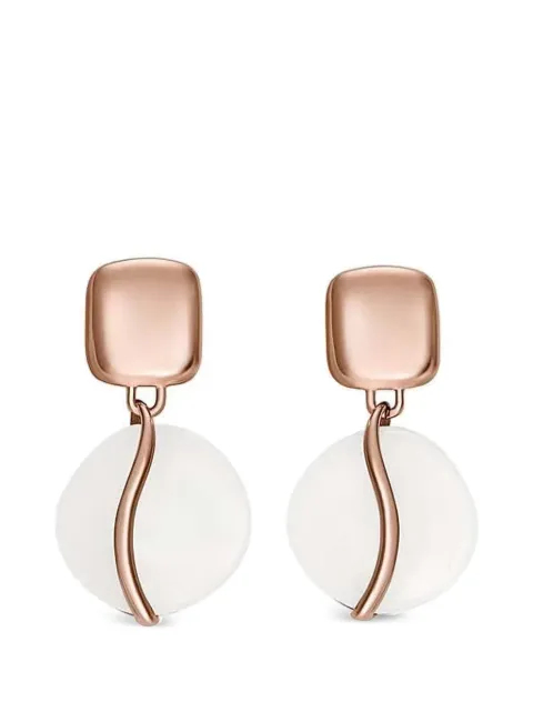 Skagen geometric drop earrings Pink SKJ1816791