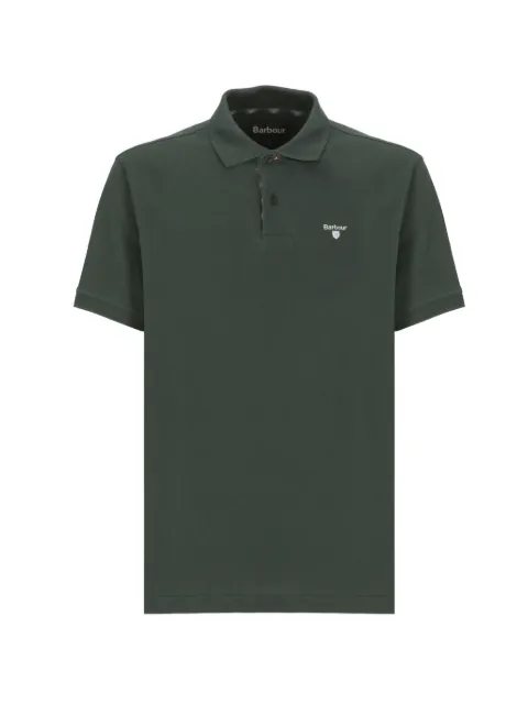 Barbour embroidered-logo polo shirt Green MML0012MMLGN89