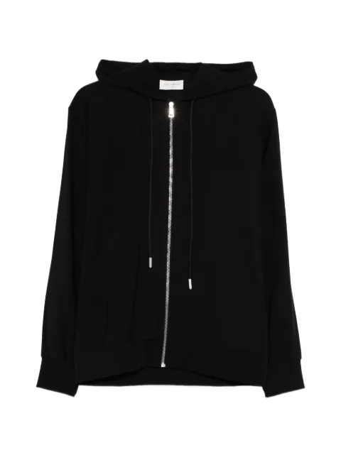 YES LONDON zip-fastening hoodie Black XMF3986