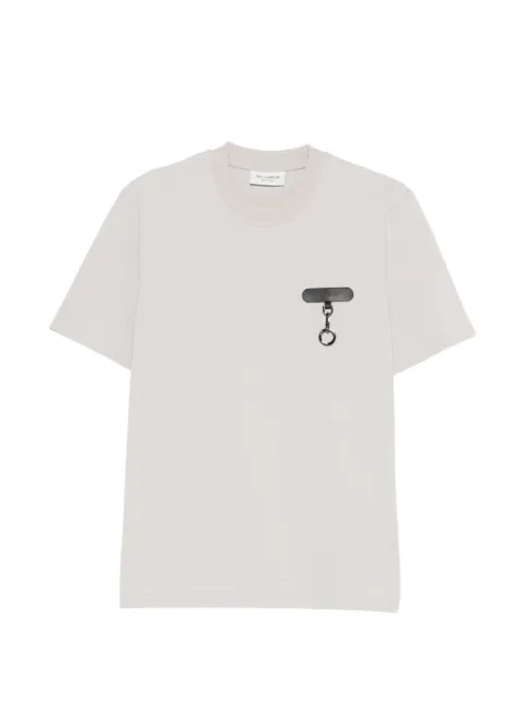 YES LONDON round-neck charm-detail T-shirt Grey XM4297