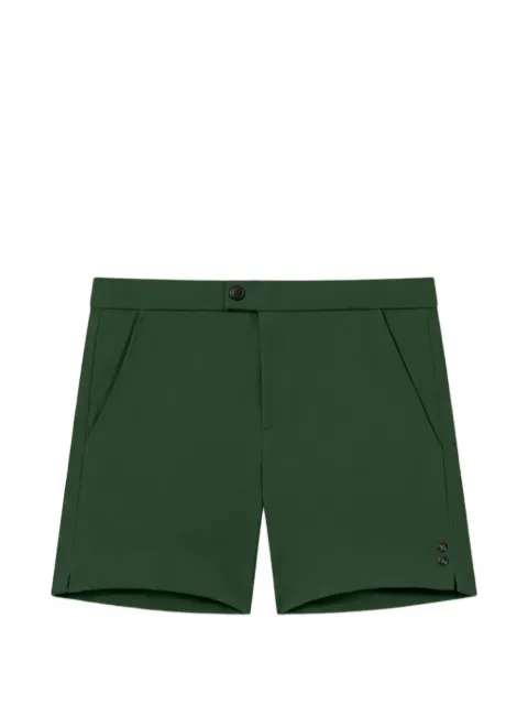 Ron Dorff button-fastening tennis shorts Green 21SS13