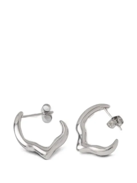 Trussardi sculptural hoop earrings Silver TJAXA06