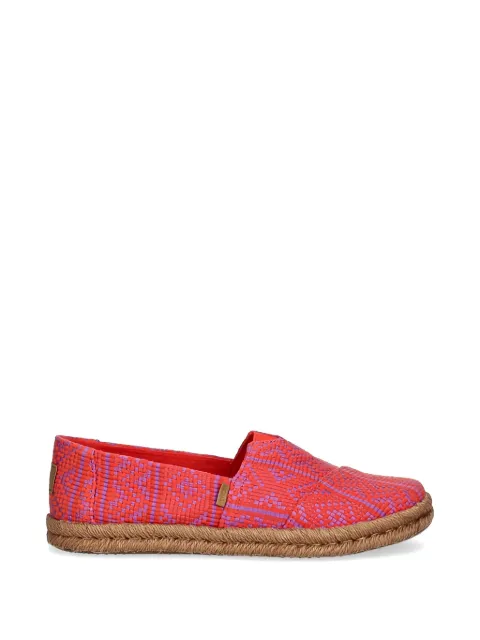 Toms braided trim flat espadrilles Red 10021885