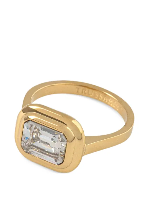 Trussardi crystal-embellished ring Gold TJAXA290