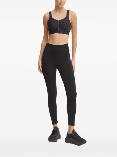 Under Armour Infinity 2.0 high zip-up logo-strap sports bra Black 1384118