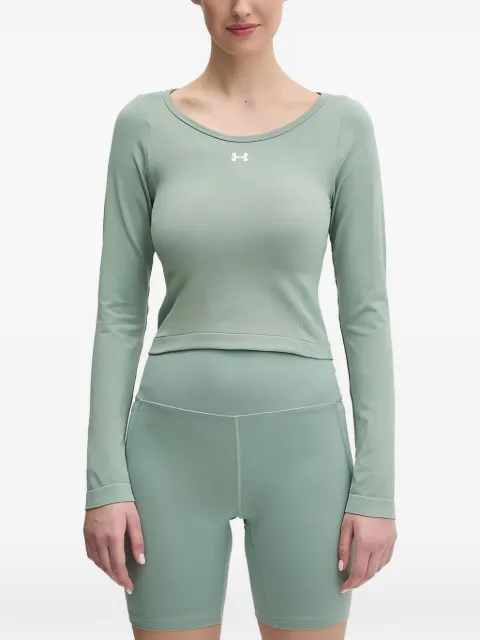 Under Armour logo-print long-sleeves T-shirt Green 1379150