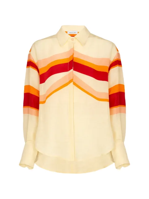 Raquel Diniz Bahia striped shirt Neutrals A003007
