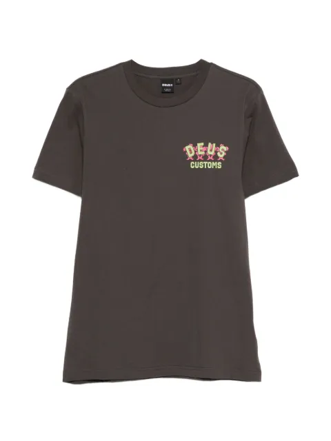 Deus Ex Machina Fancy Pansy floral-print T-shirt Grey D261MTS538