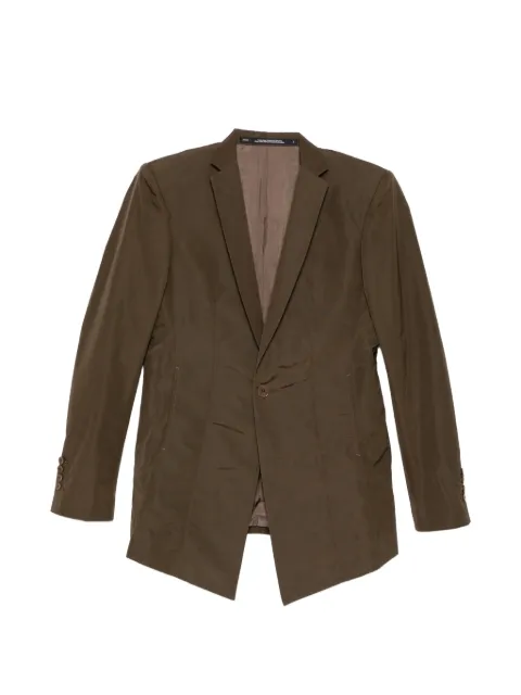 Julius V-neck single-breasted blazer Brown 937JAM1
