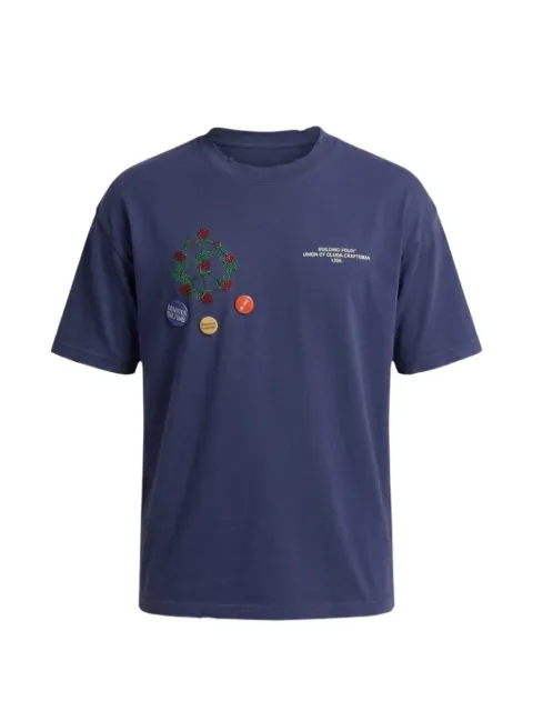 BLDG4 beaded-embellishment T-shirt Blue C611306