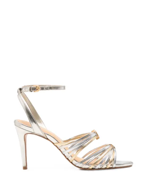 CARRANO multi-strap metallic sandals Silver 917008