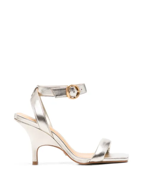 CARRANO buckle-fastening metallic sandals Silver 539009