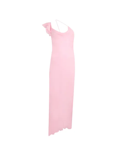 Self-Portrait ruffled cowl-neck maxi dress Pink SS26272X098